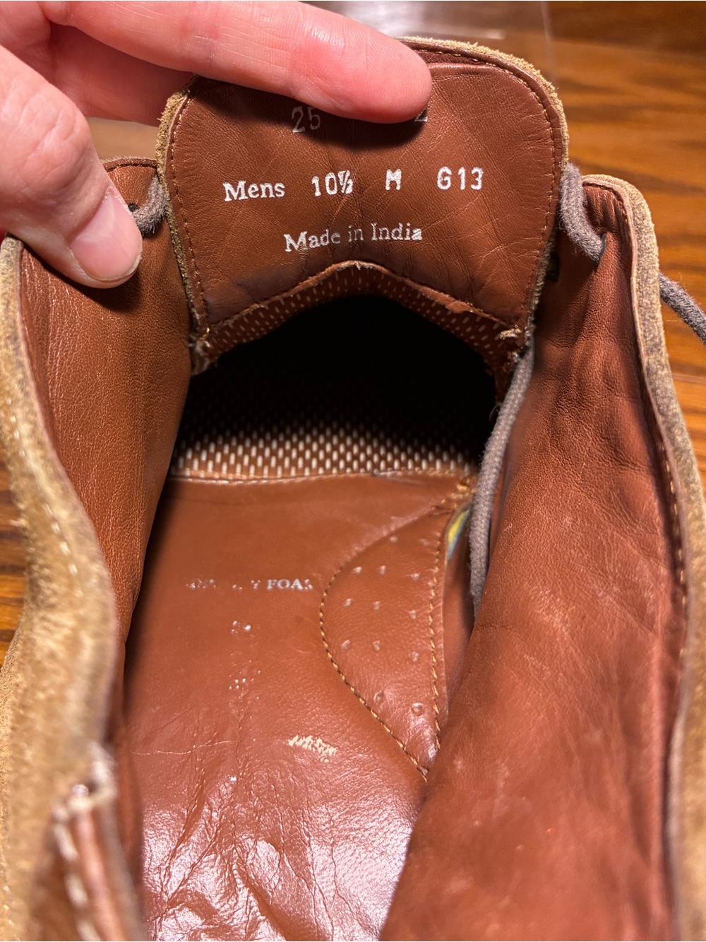 Johnston & Murphy Memory Foam Suede Chukka Boots Tan Men’s Size 10.5 - Picture 13 of 13